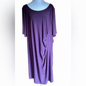 Chic Purple Midi Dress